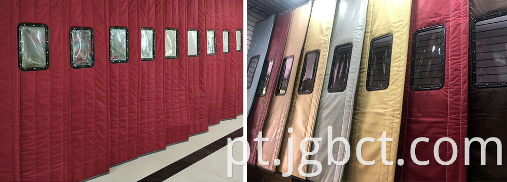 Finished winter cold-proof cotton door curtain